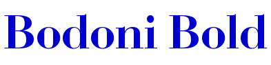 Bodoni Bold font